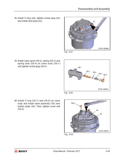 sany sy50u oil change